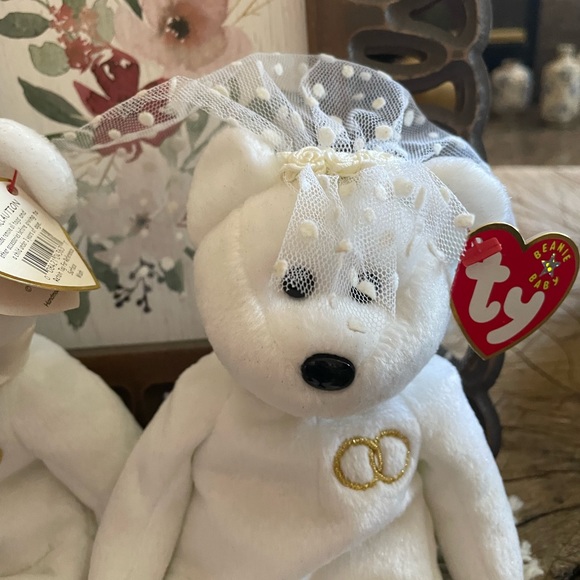 TY Beanie Baby "Mr." V "Mrs." - Picture 3 of 7